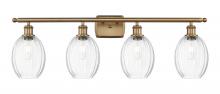 Innovations Lighting 516-4W-BB-G459-6CL - Preston Bulb - 4 Light - 36 inch - Brushed Brass - Bath Vanity Light