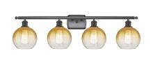 Innovations Lighting 516-4W-OB-G483-8AM - Brookhaven Globe - 4 Light - 38 inch - Oil Rubbed Bronze - Bath Vanity Light