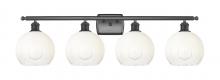 Innovations Lighting 516-4W-OB-G483-8OP - Brookhaven Globe - 4 Light - 38 inch - Oil Rubbed Bronze - Bath Vanity Light