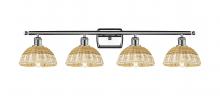 Innovations Lighting 516-4W-PC-NBD2-75-NAT - Bristol Natural II - 4 Light - 38 inch - Polished Chrome - Bath Vanity Light