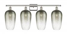 Innovations Lighting 516-4W-PN-G484-7SL - Brookhaven Flute - 4 Light - 37 inch - Polished Nickel - Bath Vanity Light