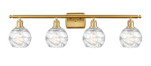 Innovations Lighting 516-4W-SG-G1213-6CL - Athens Deco Swirl - 4 Light - 36 inch - Satin Gold - Bath Vanity Light