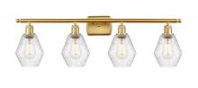 Innovations Lighting 516-4W-SG-G654-6 - Cindyrella - 4 Light - 36 inch - Satin Gold - Bath Vanity Light
