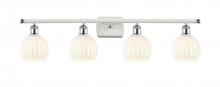 Innovations Lighting 516-4W-WPC-G1217-6WV - White Venetian - 4 Light - 36 inch - White Polished Chrome - Bath Vanity Light