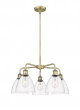 Innovations Lighting 516-5CR-AB-GBD-752 - Bristol - 5 Light - 26 inch - Antique Brass - Chandelier