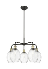 Innovations Lighting 516-5CR-BAB-G459-6CL - Preston Bulb - 5 Light - 25 inch - Black Antique Brass - Stem hung - Chandelier