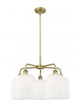 Innovations Lighting 516-5CR-BB-G559-8GWH - Bridal Veil - 5 Light - 23 inch - Brushed Brass - Chandelier