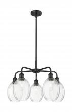 Innovations Lighting 516-5CR-BK-G459-6CL - Preston Bulb - 5 Light - 25 inch - Matte Black - Stem hung - Chandelier