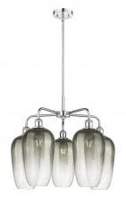 Innovations Lighting 516-5CR-PC-G484-7SL - Brookhaven Flute - 5 Light - 26 inch - Polished Chrome - Stem hung - Chandelier