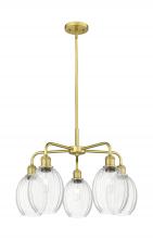 Innovations Lighting 516-5CR-SG-G459-6CL - Preston Bulb - 5 Light - 25 inch - Satin Gold - Stem hung - Chandelier