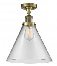 Innovations Lighting 517-1CH-AB-G42-L - Cone - 1 Light - 12 inch - Antique Brass - Semi-Flush Mount