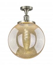 Innovations Lighting 517-1CH-SN-G208-14 - Beacon - 1 Light - 14 inch - Brushed Satin Nickel - Semi-Flush Mount