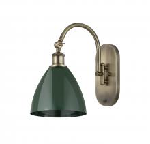 Innovations Lighting 518-1W-AB-MBD-75-GR - Plymouth - 1 Light - 8 inch - Antique Brass - Sconce
