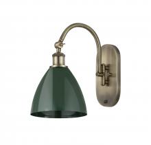 Innovations Lighting 518-1W-AB-MBD-75-GR - Plymouth - 1 Light - 8 inch - Antique Brass - Adjustable Swing Arm