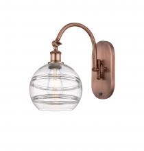 Innovations Lighting 518-1W-AC-G556-8CL - Rochester - 1 Light - 8 inch - Antique Copper - Adjustable Swing Arm
