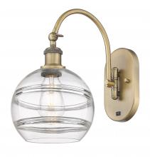 Innovations Lighting 518-1W-BB-G556-8CL - Rochester - 1 Light - 8 inch - Brushed Brass - Adjustable Swing Arm