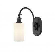 Innovations Lighting 518-1W-BK-G801 - Clymer - 1 Light - 4 inch - Matte Black - Adjustable Swing Arm