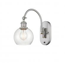Innovations Lighting 518-1W-SN-G124-6-LED - Athens - 1 Light - 6 inch - Brushed Satin Nickel - Adjustable Swing Arm