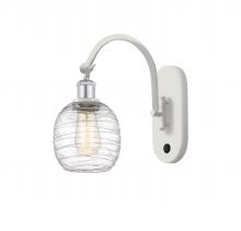 Innovations Lighting 518-1W-WPC-G1013 - Belfast - 1 Light - 6 inch - White Polished Chrome - Adjustable Swing Arm