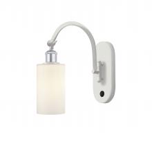 Innovations Lighting 518-1W-WPC-G801 - Clymer - 1 Light - 4 inch - White Polished Chrome - Adjustable Swing Arm