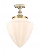 Innovations Lighting 616-1F-AB-G661-12 - Bridgeton - 1 Light - 16 inch - Antique Brass - Semi-Flush Mount