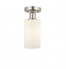 Innovations Lighting 616-1F-SN-G801 - Clymer - 1 Light - 4 inch - Brushed Satin Nickel - Semi-Flush Mount