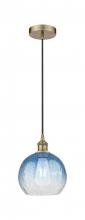 Innovations Lighting 616-1P-AB-G483-8SB - Brookhaven Globe - 1 Light - 8 inch - Antique Brass - Cord hung - Mini Pendant