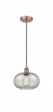 Innovations Lighting 616-1P-AC-G249 - Gorham - 1 Light - 10 inch - Antique Copper - Cord hung - Mini Pendant