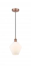 Innovations Lighting 616-1P-AC-G651-8 - Cindyrella - 1 Light - 8 inch - Antique Copper - Cord hung - Mini Pendant
