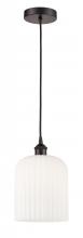 Innovations Lighting 616-1P-OB-G559-8GWH - Bridal Veil - 1 Light - 5 inch - Oil Rubbed Bronze - Cord hung - Mini Pendant