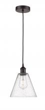 Innovations Lighting 616-1P-OB-GBC-84 - Berkshire - 1 Light - 8 inch - Oil Rubbed Bronze - Cord hung - Mini Pendant