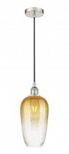 Innovations Lighting 616-1P-PN-G484-7AM - Brookhaven Flute - 1 Light - 7 inch - Polished Nickel - Cord hung - Mini Pendant