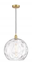 Innovations Lighting 616-1P-SG-G1215-14 - Athens Water Glass - 1 Light - 13 inch - Satin Gold - Cord hung - Pendant