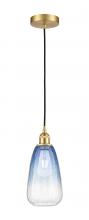 Innovations Lighting 616-1P-SG-G480-6SB - Brookhaven Almond - 1 Light - 6 inch - Satin Gold - Cord hung - Mini Pendant