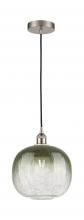 Innovations Lighting 616-1P-SN-G481-10SL - Brookhaven Sphere - 1 Light - 11 inch - Brushed Satin Nickel - Cord hung - Mini Pendant