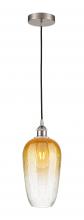 Innovations Lighting 616-1P-SN-G484-7AM - Brookhaven Flute - 1 Light - 7 inch - Brushed Satin Nickel - Cord hung - Mini Pendant