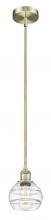 Innovations Lighting 616-1S-AB-G556-6CL - Rochester - 1 Light - 6 inch - Antique Brass - Stem hung - Mini Pendant