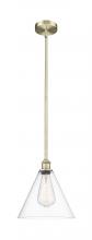 Innovations Lighting 616-1S-AB-GBC-122 - Berkshire - 1 Light - 12 inch - Antique Brass - Stem hung - Mini Pendant
