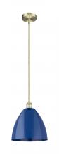 Innovations Lighting 616-1S-AB-MBD-12-BL - Plymouth - 1 Light - 12 inch - Antique Brass - Stem hung - Mini Pendant
