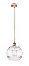 Innovations Lighting 616-1S-AC-G556-12CL - Rochester - 1 Light - 12 inch - Antique Copper - Stem hung - Mini Pendant