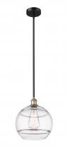 Innovations Lighting 616-1S-BAB-G556-12CL - Rochester - 1 Light - 12 inch - Black Antique Brass - Stem hung - Mini Pendant