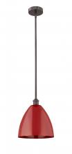 Innovations Lighting 616-1S-OB-MBD-12-RD - Plymouth - 1 Light - 12 inch - Oil Rubbed Bronze - Stem hung - Mini Pendant