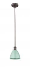 Innovations Lighting 616-1S-OB-MBD-75-SF - Plymouth - 1 Light - 8 inch - Oil Rubbed Bronze - Stem hung - Mini Pendant