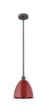 Innovations Lighting 616-1S-OB-MBD-9-RD - Plymouth - 1 Light - 9 inch - Oil Rubbed Bronze - Stem hung - Mini Pendant
