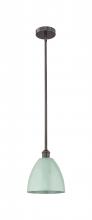 Innovations Lighting 616-1S-OB-MBD-9-SF - Plymouth - 1 Light - 9 inch - Oil Rubbed Bronze - Stem hung - Mini Pendant