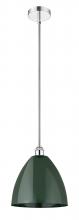 Innovations Lighting 616-1S-PC-MBD-12-GR - Plymouth - 1 Light - 12 inch - Polished Chrome - Stem hung - Mini Pendant