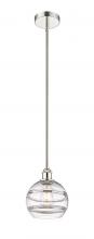 Innovations Lighting 616-1S-PN-G556-8CL - Rochester - 1 Light - 8 inch - Polished Nickel - Stem hung - Mini Pendant