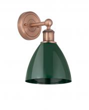 Innovations Lighting 616-1W-AC-MBD-75-GR - Plymouth - 1 Light - 8 inch - Antique Copper - Sconce