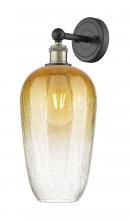 Innovations Lighting 616-1W-BAB-G484-7AM - Brookhaven Flute - 1 Light - 7 inch - Black Antique Brass - Sconce