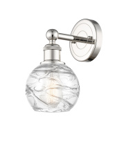 Innovations Lighting 616-1W-PN-G1213-6CL - Athens Deco Swirl - 1 Light - 6 inch - Polished Nickel - Sconce